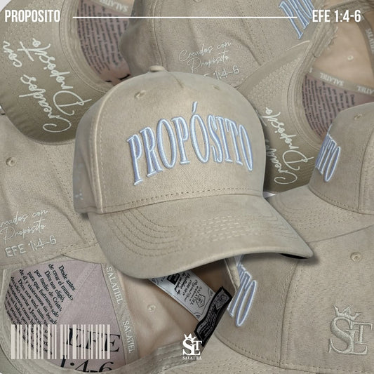 GORRA PROPÓSITO BEIGE