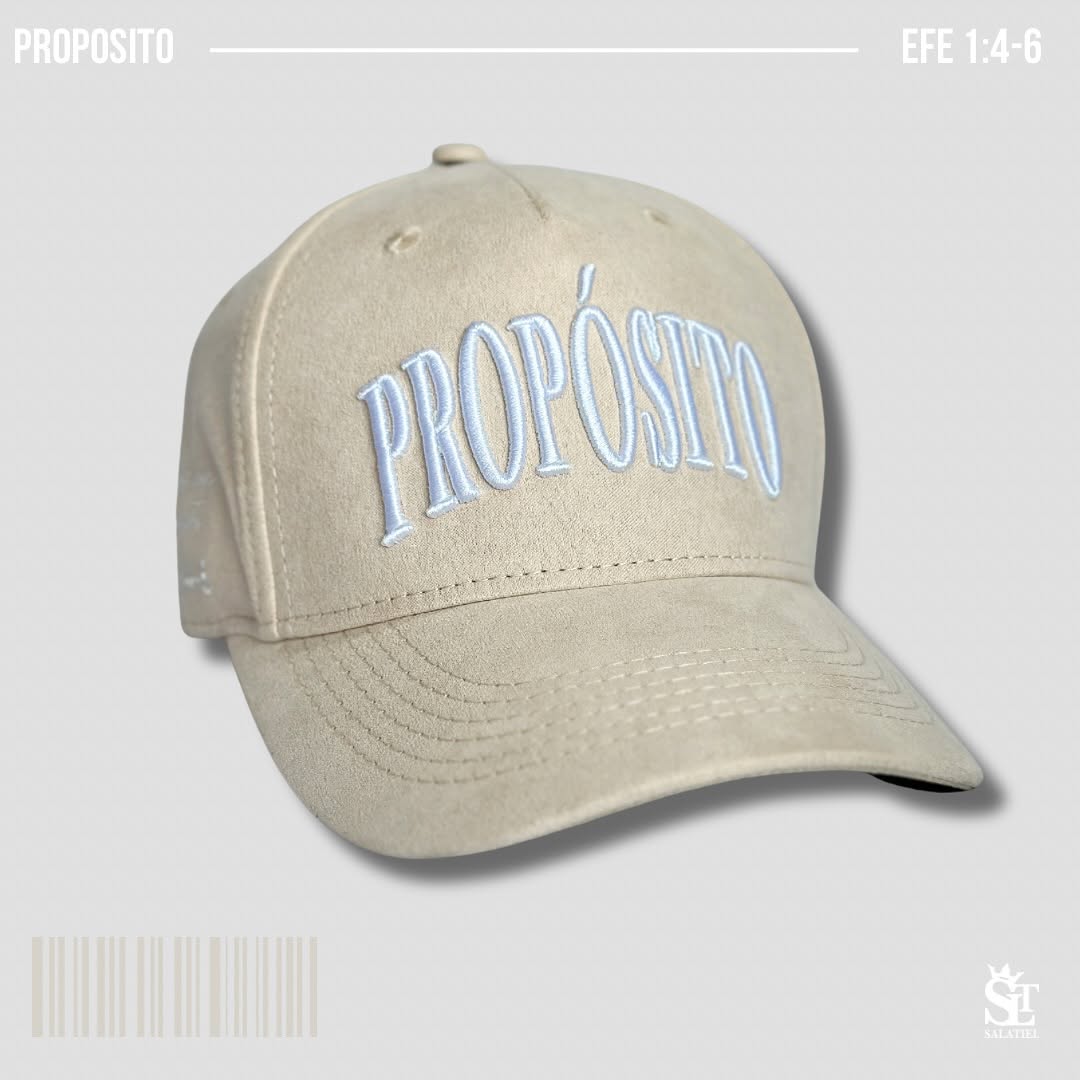 GORRA PROPÓSITO BEIGE